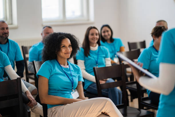 carers sat down during training course